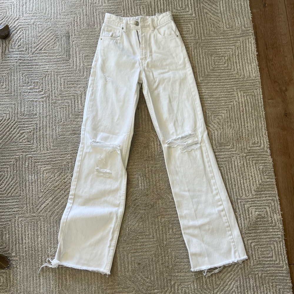 Zara high waisted wide leg jeans
